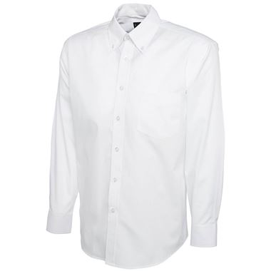 Uneek UC701 Mens Long Sleeve Pinpoint Oxford Shirt Uneek UC701 Mens Long Sleeve Pinpoint Oxford Shirt