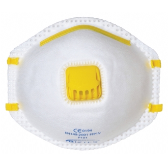 Portwest P101 FFP1 Valved Moulded Disposable Masks (Pack 10)