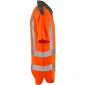Leo Workwear Trimstone Orange EcoViz Coolmax Performance+ Hi Vis Polo Shirt