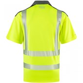 Leo Workwear Trimstone Yellow EcoViz Coolmax Performance+ Hi Vis Polo Shirt