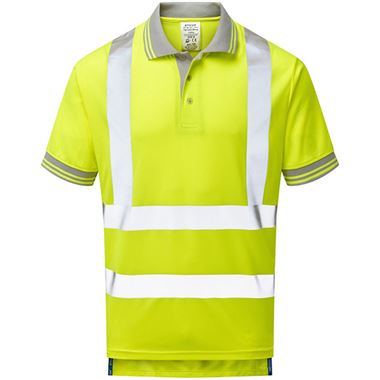 Pulsar P175-R Yellow GRS Recycled Hi Vis Polo Shirt