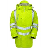 Pulsar P187-R Yellow GRS Recycled Padded Waterproof Hi Vis Storm Jacket