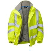 Pulsar P191 Yellow Padded Waterproof Hi Vis Bomber Jacket