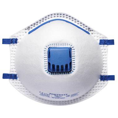 Portwest P201 FFP2 Valved Moulded Disposable Masks (Pack 10)