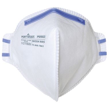 Portwest P250 FFP2 Fold Flat Disposable Masks (Pack 20)