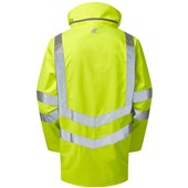 Pulsar Protect P421-R Yellow GRS Recycled Mesh Lined Waterproof Hi Vis Storm Jacket