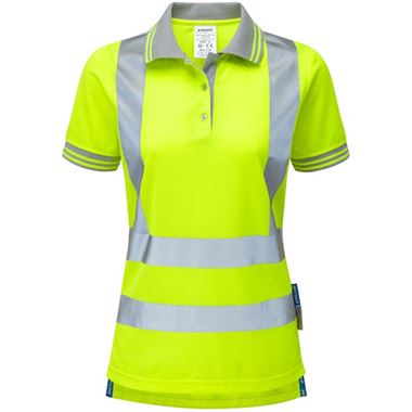 Pulsar P700 Yellow Women's Hi Vis Polo Shirt