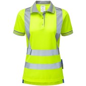 Pulsar P700 Yellow Women's Hi Vis Polo Shirt