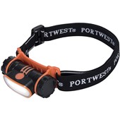 Portwest PA70 Black USB Rechargeable LED Head Torch - 150 Lumens