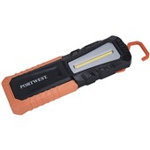 Portwest PA78 Black USB Rechargeable Inspection Torch - 420 Lumens