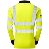 Pulsar Protect PARC21 ARC Flash & Flame Retardant Yellow Hi Vis Long Sleeve Polo Shirt