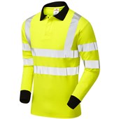 Pulsar Protect PARC21 ARC Flash & Flame Retardant Yellow Hi Vis Long Sleeve Polo Shirt