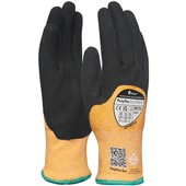 Polyco Polyflex PETH Eco Friendly Thermal Lined Latex Coated Work Gloves - Cut Resistant Level 3