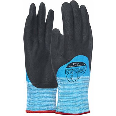 Polyco Polyflex Hydro KC Foam Nitrile 3/4 Coated Water Resistant Gloves - 15g