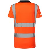 Leo Workwear Lana Rail Orange EcoViz Comfort Womens Hi Vis Polo Shirt