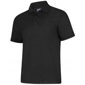 Uneek UC108 Pique Workwear Polo Shirt 220g Black