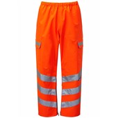 Pulsar PR503-R Rail Orange GRS Recycled Hi Vis Waterproof Over Trousers