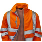 Pulsar PR508-R Rail Orange GRS Recycled Hi Vis Polar Fleece Jacket