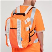Pulsar Protect PR549 Rail Orange Quick Release Hi Vis Rucksack - 35 Litres
