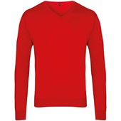 Premier PR694 Knitted V Neck Sweater Red