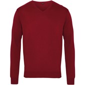 Premier PR694 Knitted V Neck Sweater Burgundy