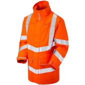 Pulsar Protect PRARC09 ARC Flash & Flame Retardant Rail Orange Waterproof Hi Vis Storm Jacket