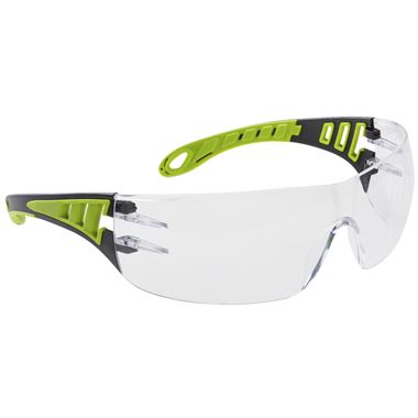 Portwest PS12 Tech Look Clear Safety Glasses - Anti Scratch Lens