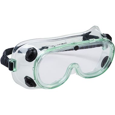 Portwest PS21 Clear Indirect Chemical Safety Goggle - Anti Fog & Anti Scratch
