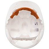 Portwest PS61 Lightweight Work Safety Helmet - Unvented Slip Ratchet Regular Peak