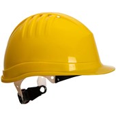 Portwest PS62 Expertline Safety Helmet – Vented – Wheel Ratchet Harness – Standard Peak