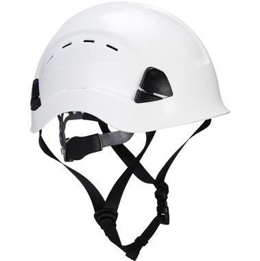 Portwest PS73 Working At Height Endurance Mountaineer Safety Helmet - Vented Wheel Ratchet Short Peak