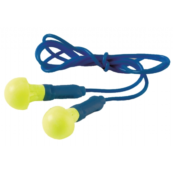 3M EAR Push Ins Corded Ear Plugs EX-01-020 (100 Pairs) - SNR 38dB