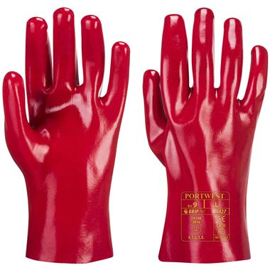 Portwest A427 PVC Gauntlet Gloves 27cm - 12g