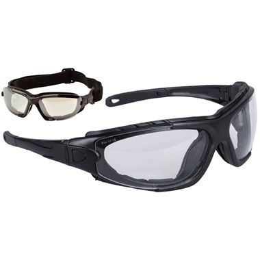 Portwest PW11 Levo Hybrid Clear Safety Glasses - Anti Scratch & Anti Fog Lens