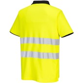 Portwest PW212 PW2 Yellow/Black Polycotton Hi Vis Polo Shirt 