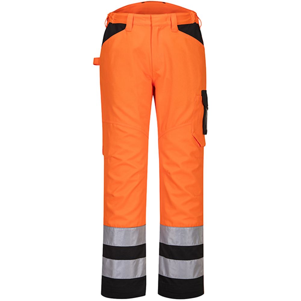 Portwest PW241 Orange Hi Vis Service Trouser | Safetec Direct