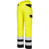 Portwest PW241 PW2 Yellow/Black Polycotton Hi Vis Service Trouser