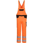 Portwest PW244 PW2 Orange/Black Polycotton Hi Vis Bib and Brace 