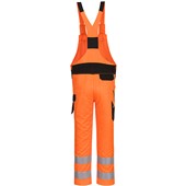 Portwest PW244 PW2 Orange/Black Polycotton Hi Vis Bib and Brace 