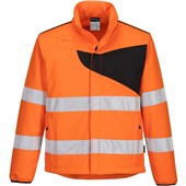 Portwest PW275 PW2 Orange/Black Hi Vis Softshell Jacket (2L)