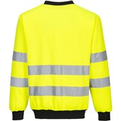 Portwest PW277 PW2 Yellow/Black Polycotton Hi Vis Sweatshirt