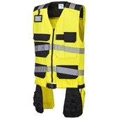 Portwest PW308 PW3 Yellow/Black Polycotton Hi Vis Class 1 Tool Vest