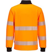 Portwest PW326 PW3 Orange Polycotton 1/4 Zip Hi Vis Sweatshirt
