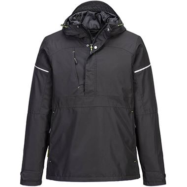 Portwest PW330 PW3 Black Waterproof Breathable Overhead Rain Jacket