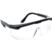 Portwest PW33 Classic Adjustable Clear Safety Glasses - Anti Scratch Lens
