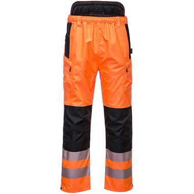 Portwest PW342 PW3 Orange Hi Vis Extreme Breathable Waterproof Trousers