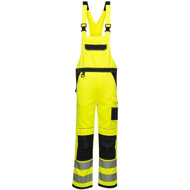 Portwest PW344 PW3 Yellow Polycotton Hi Vis Bib & Brace Overalls