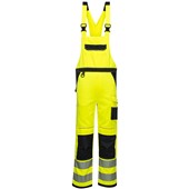 Portwest PW344 PW3 Yellow Polycotton Hi Vis Bib & Brace Overalls