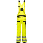 Portwest PW344 PW3 Yellow Polycotton Hi Vis Bib & Brace Overalls