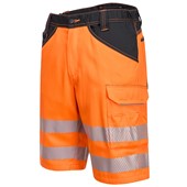 Portwest PW348 PW3 Orange Polycotton Hi Vis Shorts